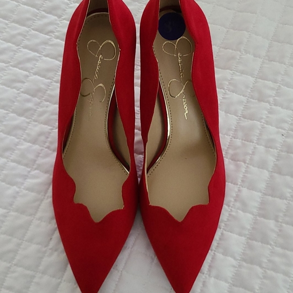 Jessica Simpson Shoes - Never Worn Jessica Simpson Red Pumps
